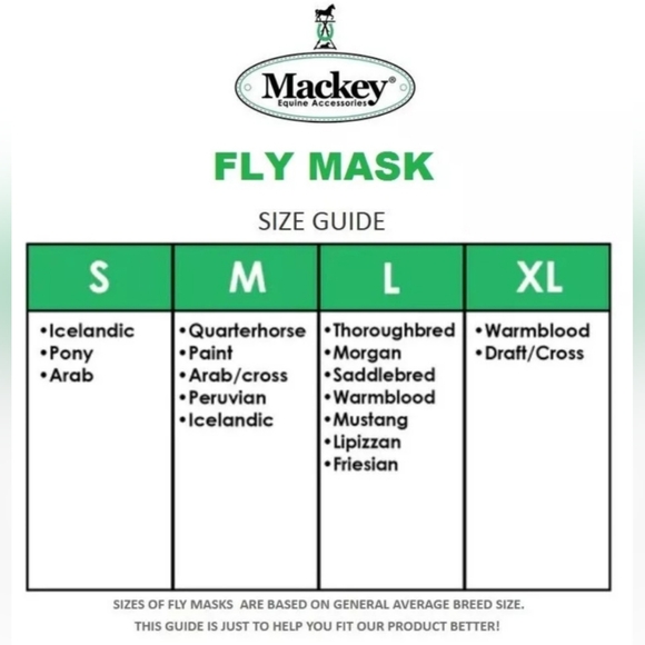 Mackey Bee Mine Fly Mask for Horses w/Fleece Binding Protection - Size XL - New - Picture 5 of 5